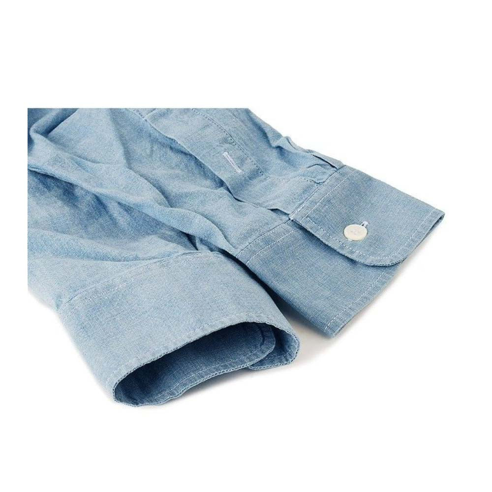 Maison Kitsuné Fox Head Embroidery Classic Shirt (JM00435WC5000)