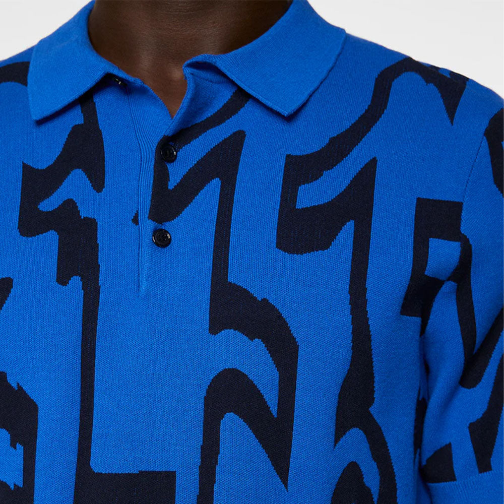 J.Lindeberg Nate Jacquard Knitted Shirt (GMKW11172)