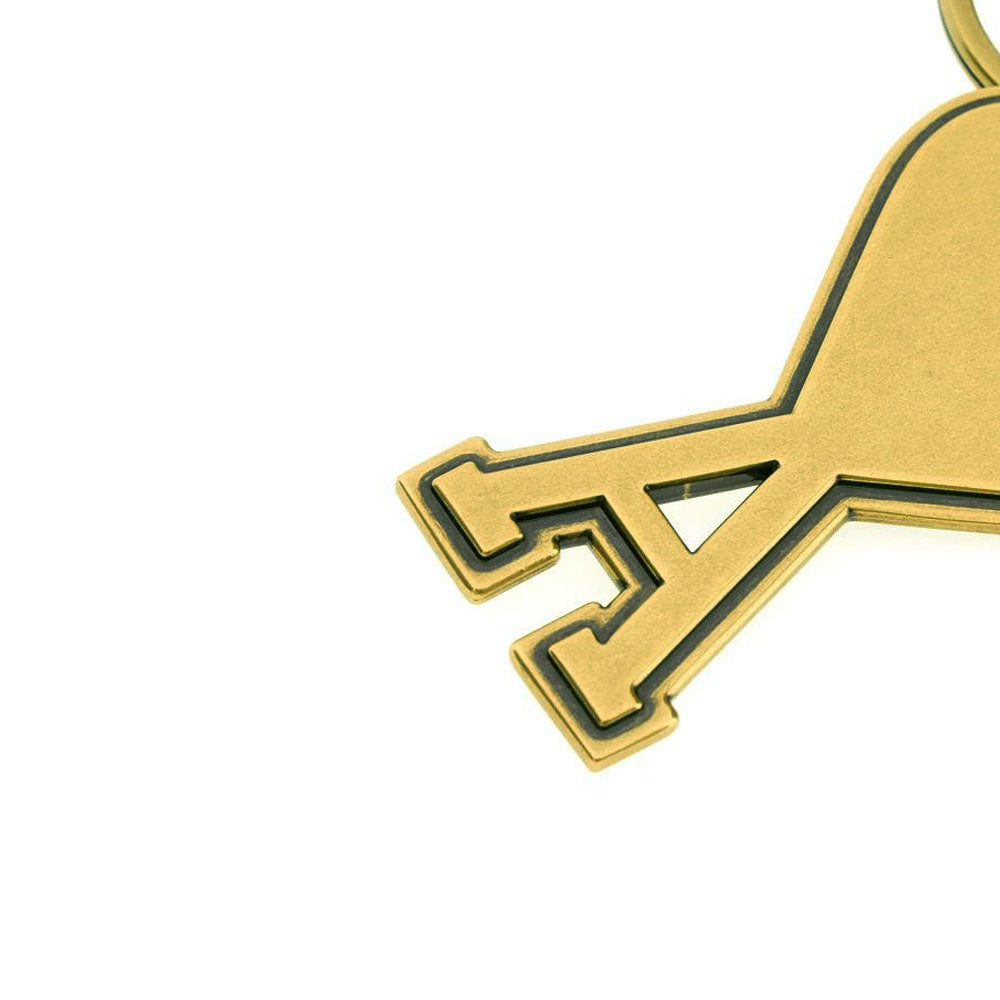 AMI PARIS Gold Brass Ami de Coeur Keyring (UKR906.369)