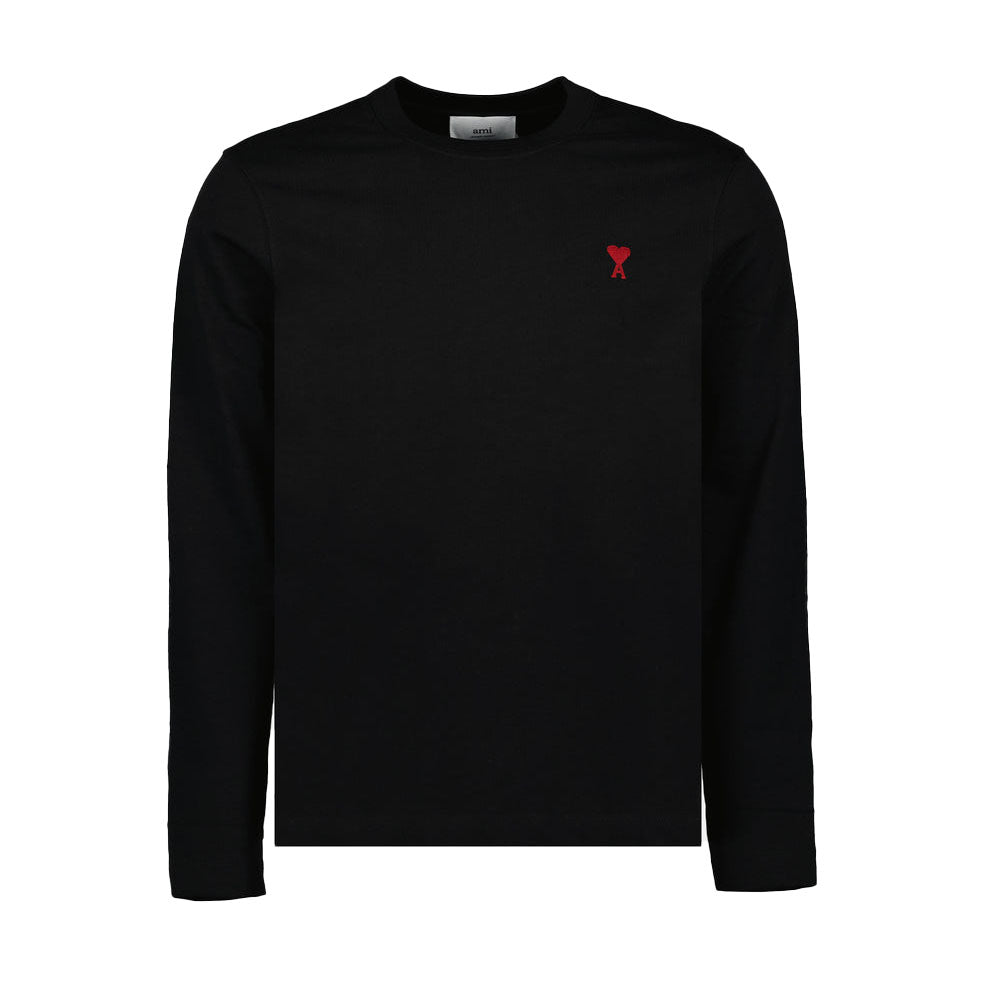 AMI Small Heart Long Sleeve T-Shirt (UTS205.726)