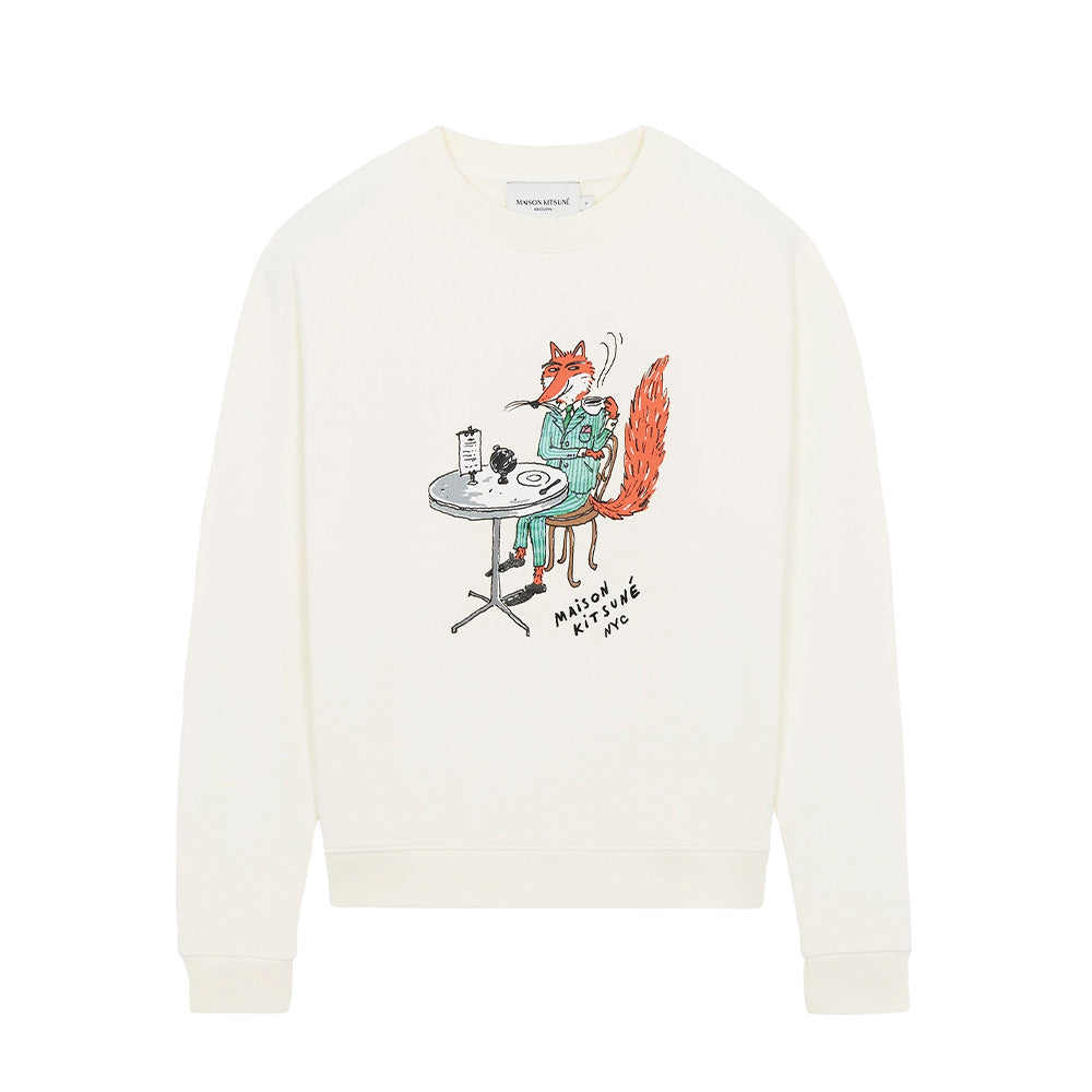 Maison Kitsuné Fox Skateboard Embroidered Sweatshirt (IW00305KM0001)