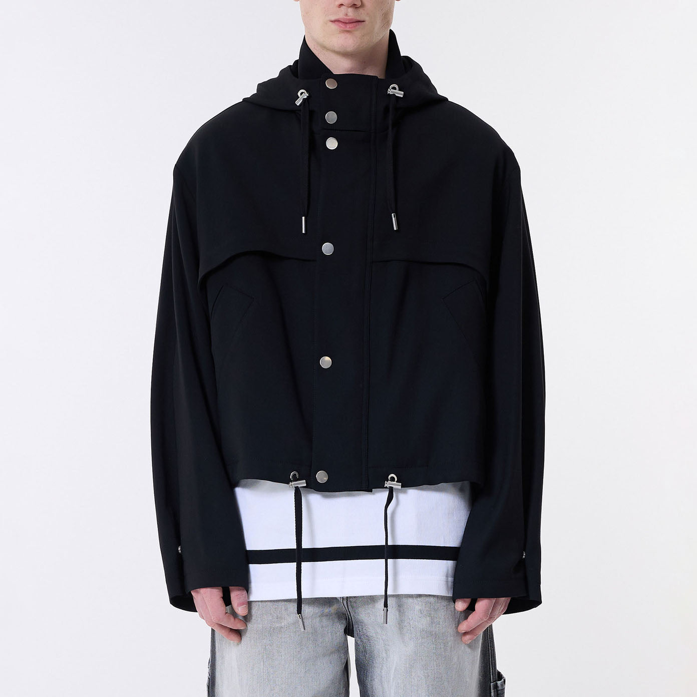 AMI Paris Hooded Short Jacket (UJK311.VI0007)