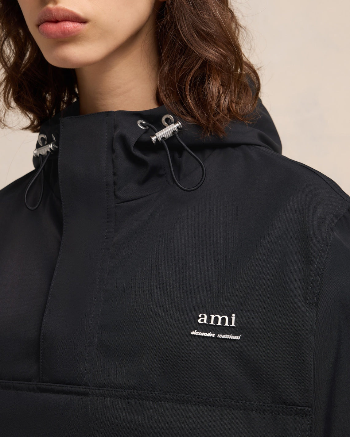 AMI Paris Half-Zip Pullover Jacket (UJK101.PA0007)