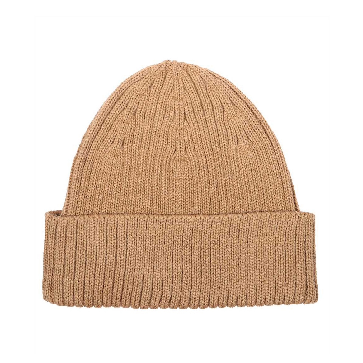 Maison Kitsuné Wool Ribbed Fox Head Beanie (LM06111KT1022)