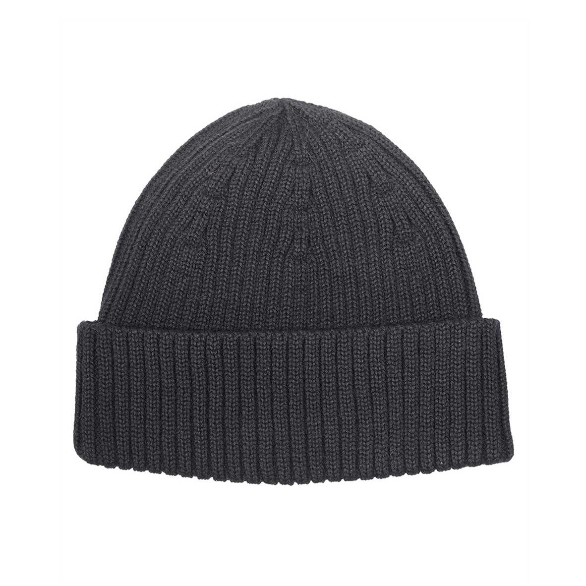Maison Kitsuné Wool Ribbed Fox Head Beanie (LM06111KT1022)