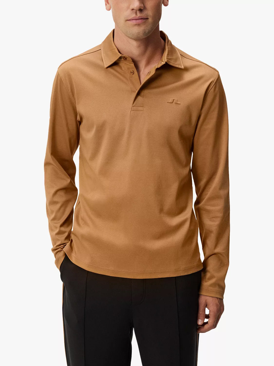 J.Lindeberg Ahser Long Sleeve Polo Shirt (FMJT10074)