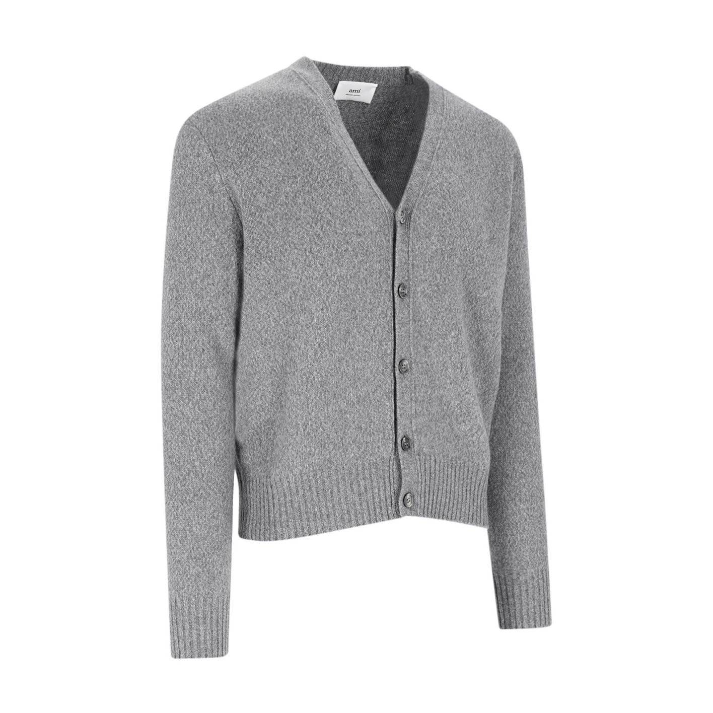 AMI Tonal Heart Logo Cardigan (HKC127.005)