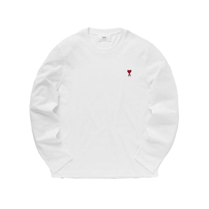 AMI Small Heart Long Sleeve T-Shirt (UTS205.726)
