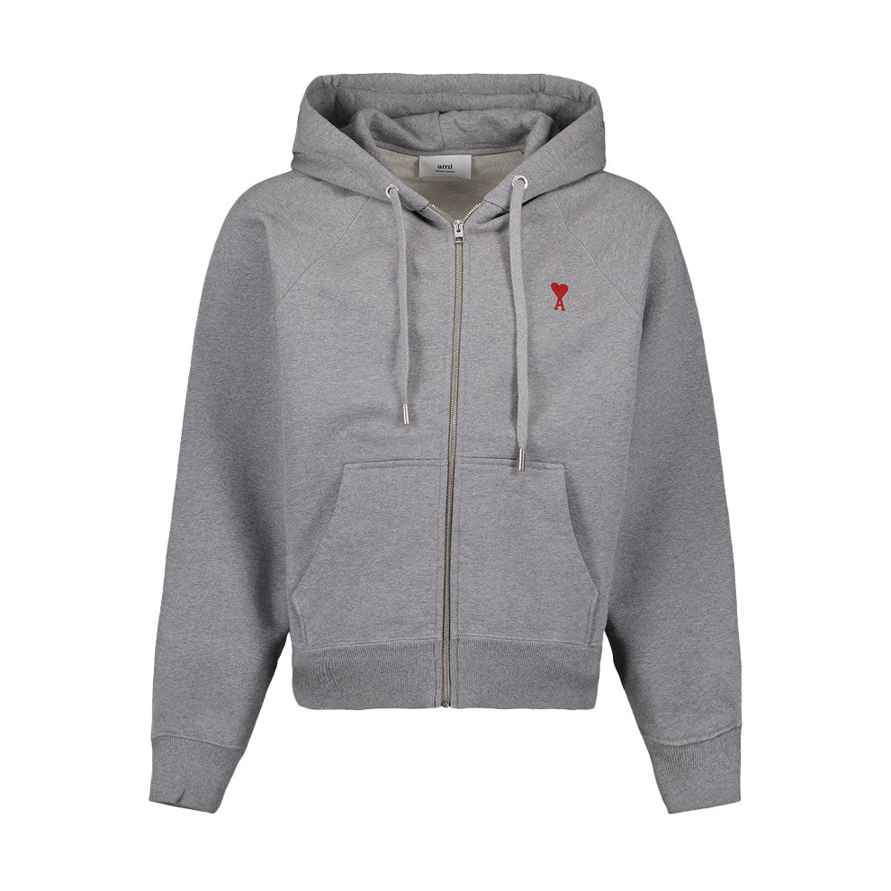 AMI Small Heart Zipped Hoodie (USW415.747)