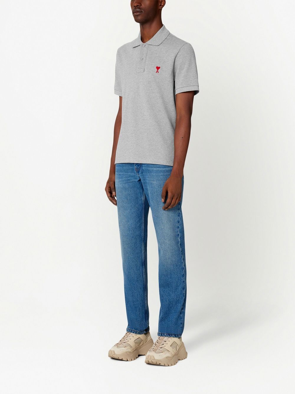 AMI Paris Classic Piqué Polo Shirt (HPL001.760)
