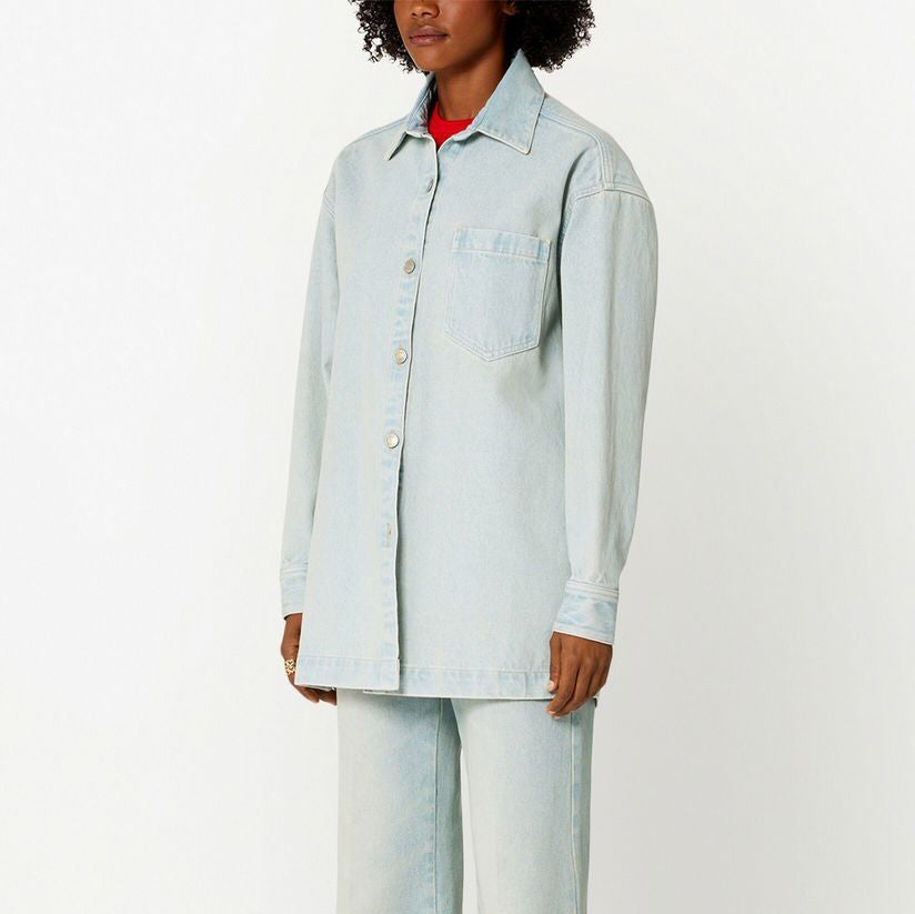 AMI Paris Overshirt (Denim) - UJK221.DE0002