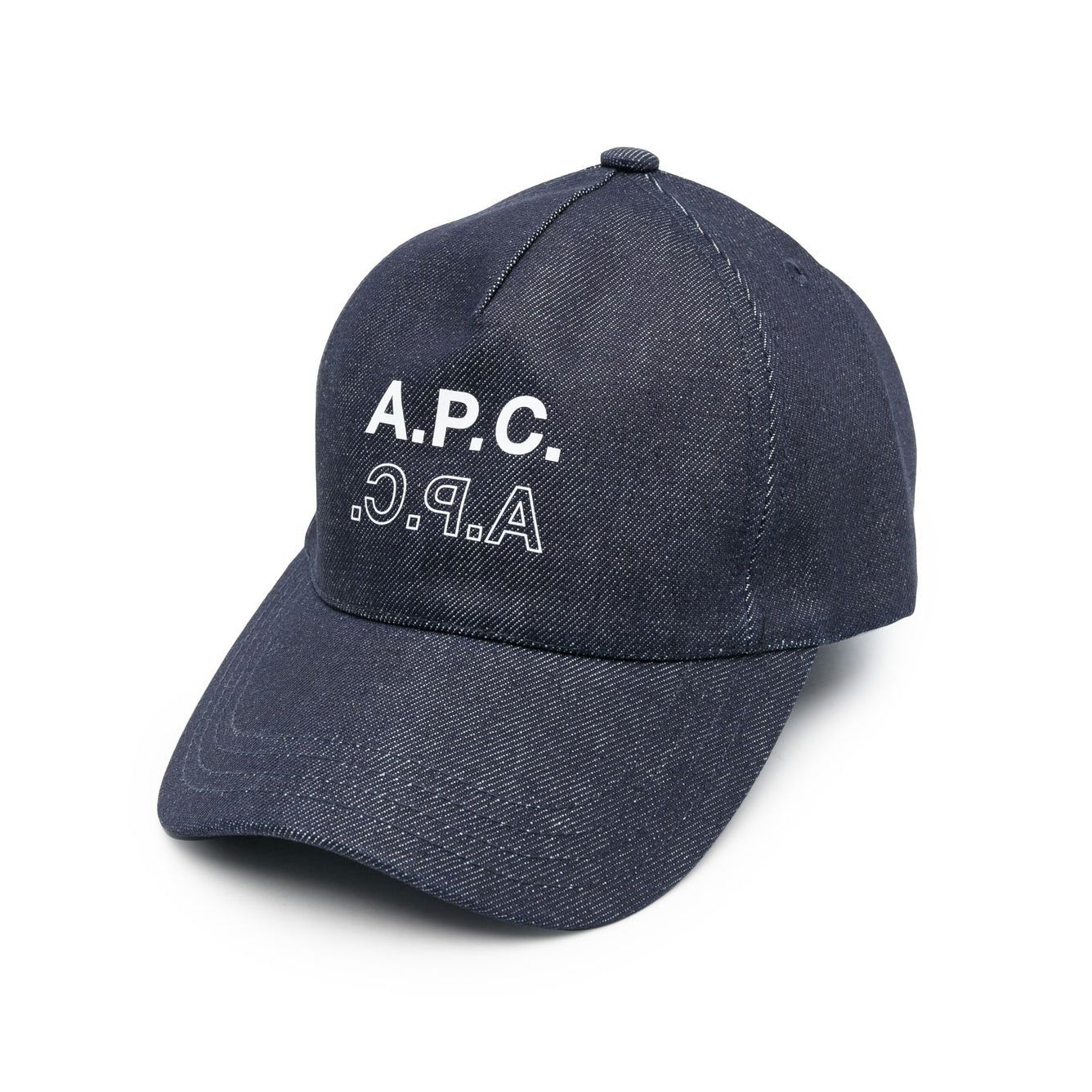 A.P.C. L.A. Logo Denim Cap (COCSX-M24114)