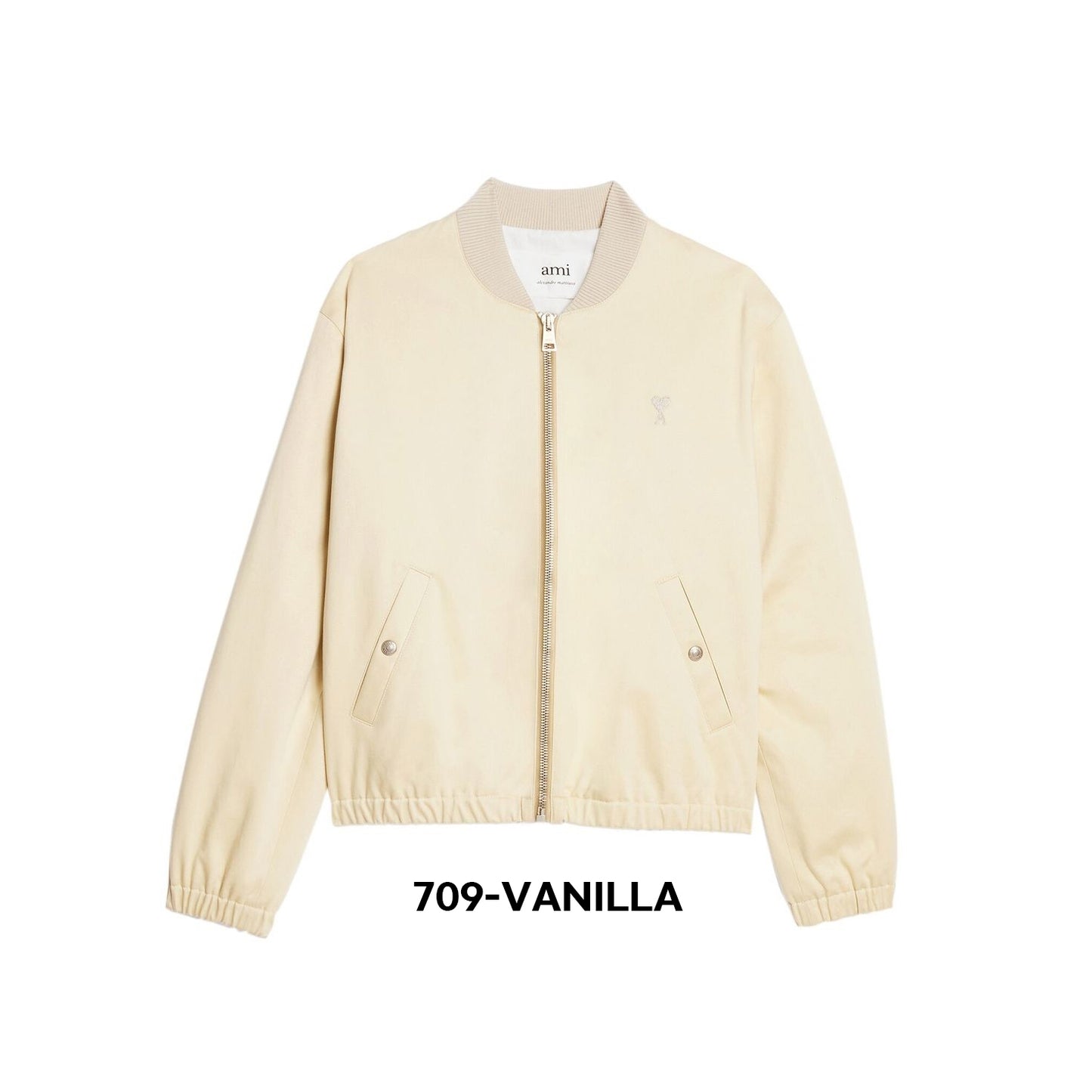 AMI Paris Zip Bomber Jacket (HJK023.CO0009)