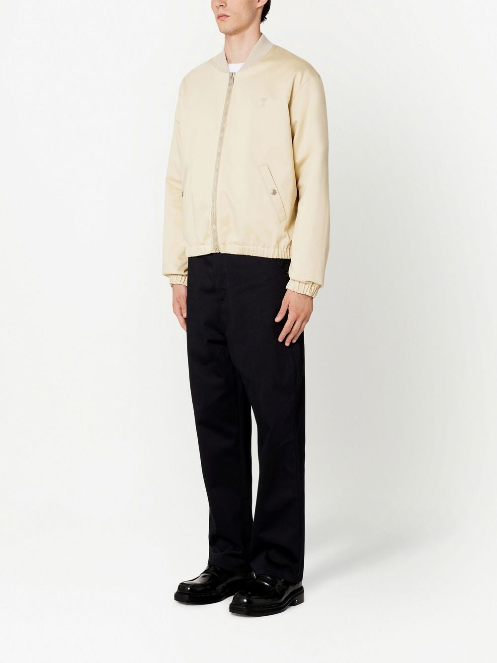 AMI Paris Zip Bomber Jacket (HJK023.CO0009)