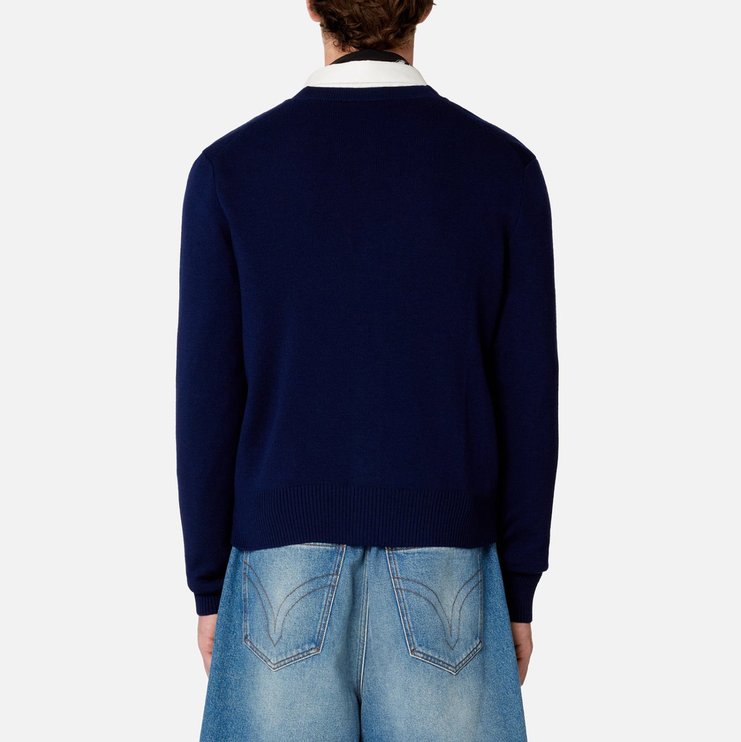 AMI Small Heart Wool Cardigan (HKC001.L001)