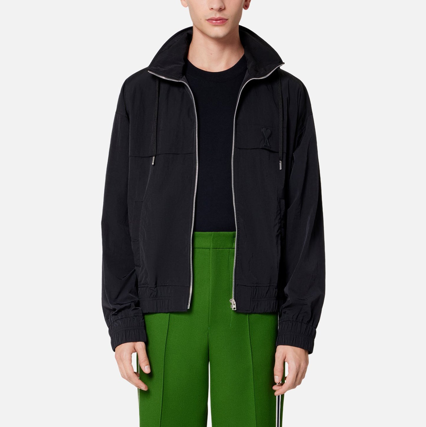 AMI Paris Hooded Zip Jacket (UJK048.276)