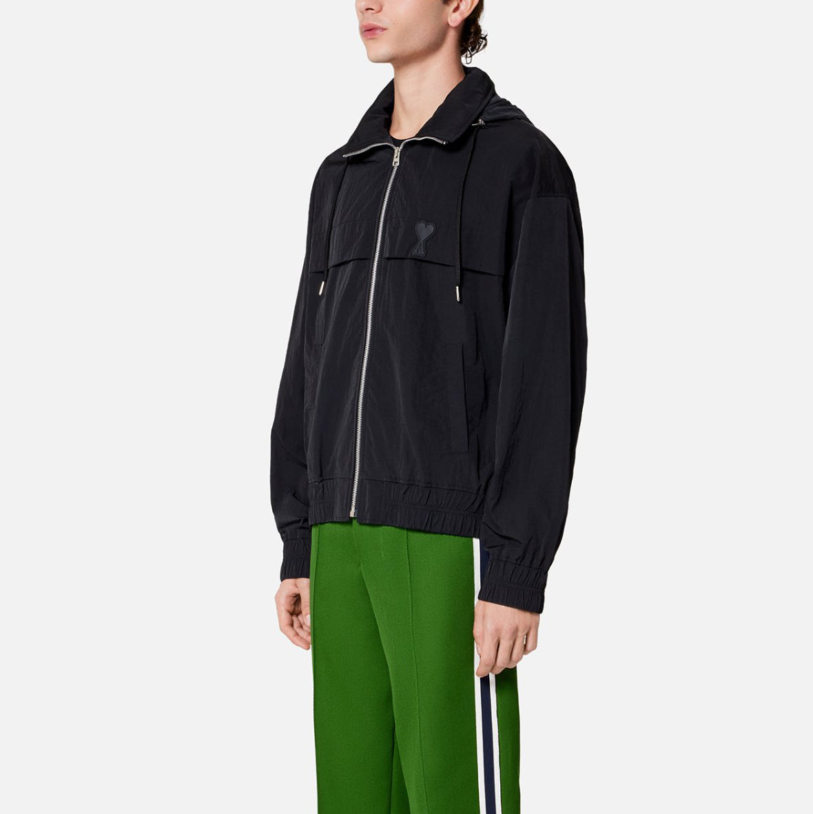 AMI Paris Hooded Zip Jacket (UJK048.276)