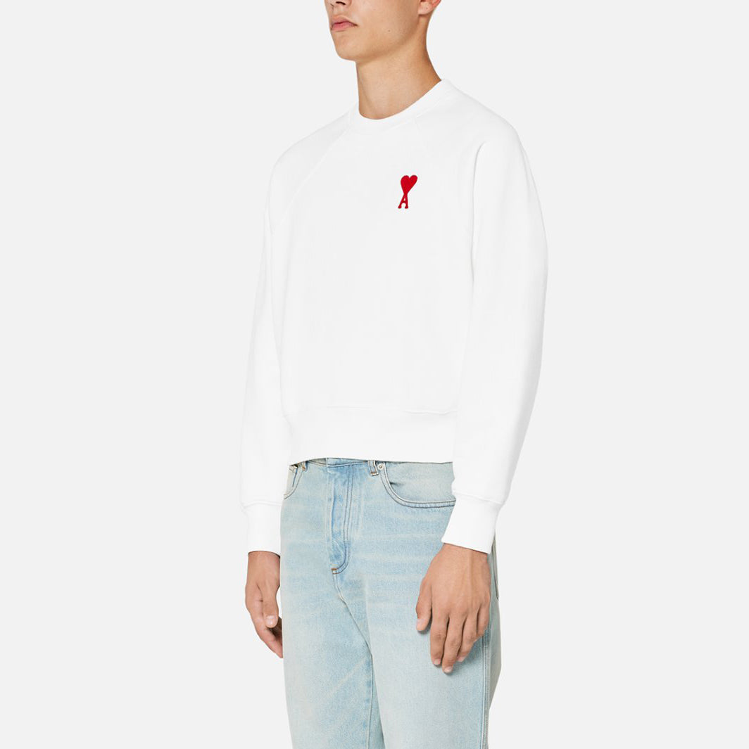 AMI Small Heart Logo Sweatshirt (USW004.747)