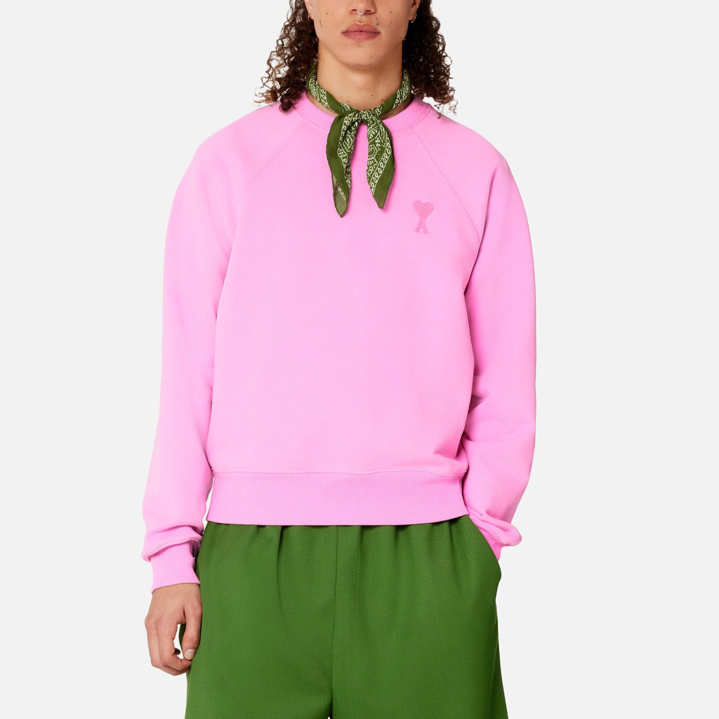 AMI Small Heart Logo Sweatshirt (USW004.747)