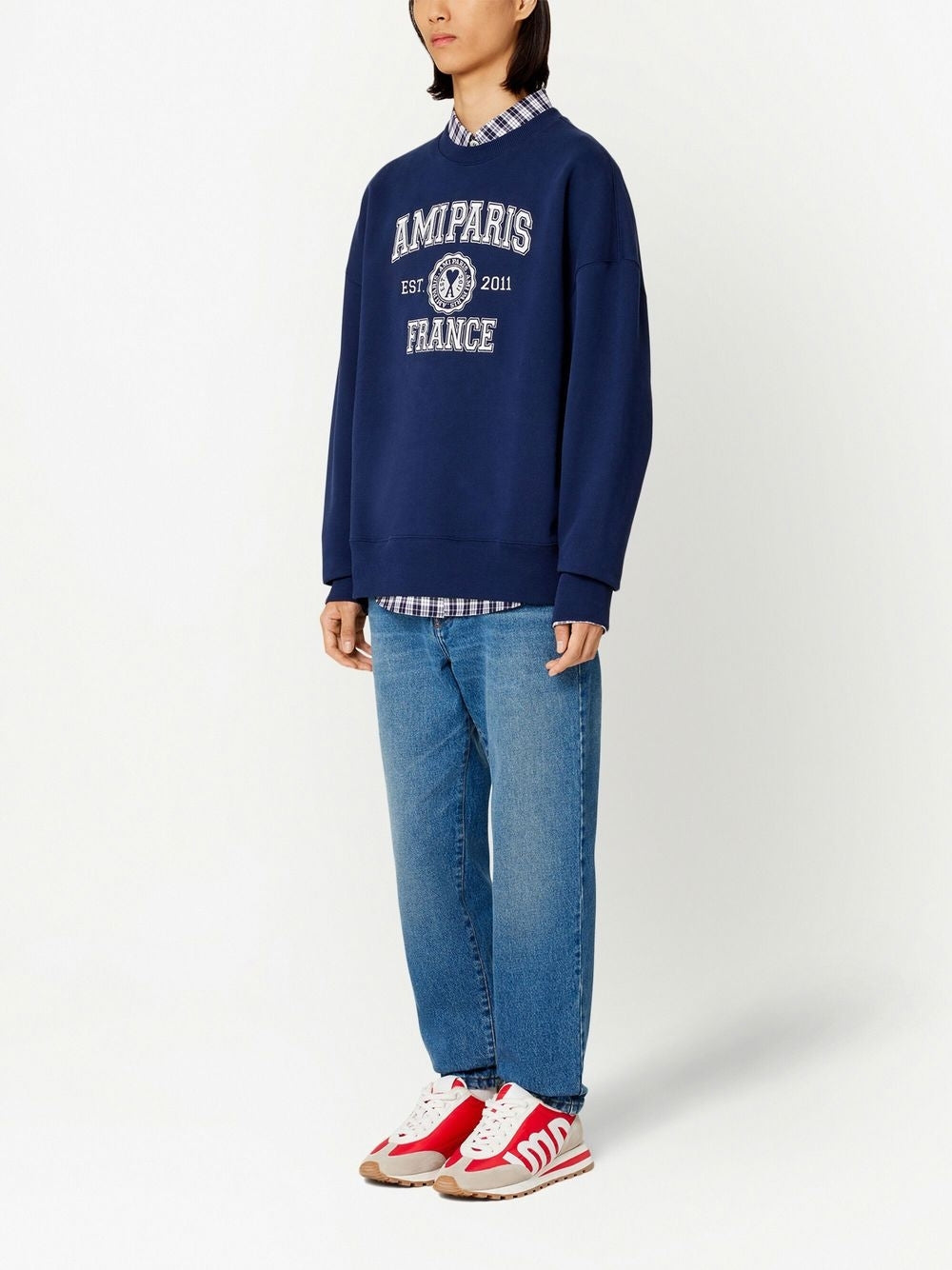 Ami Paris France Logo Sweatshirt (USW008.747)