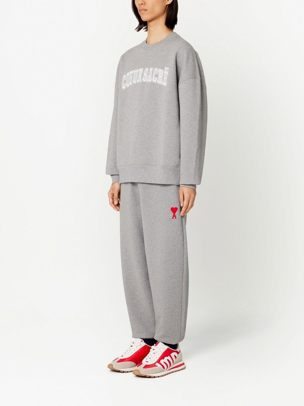 Ami Coeur Sacré Lettering Sweatshirt (USW009.747)