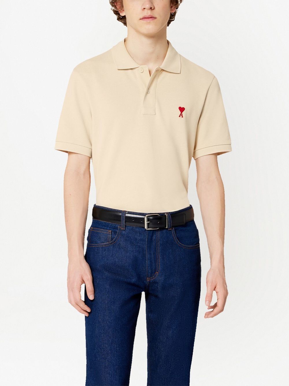 AMI Paris Classic Piqué Polo Shirt (HPL001.760)
