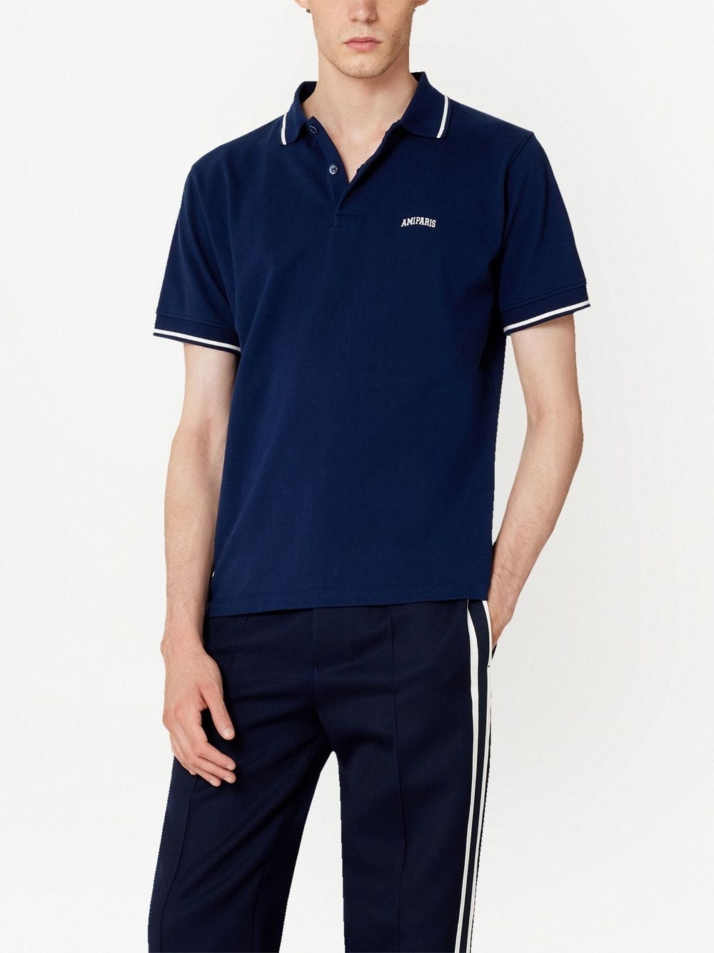AMI Paris Logo Polo Shirt HPL002.JE0001