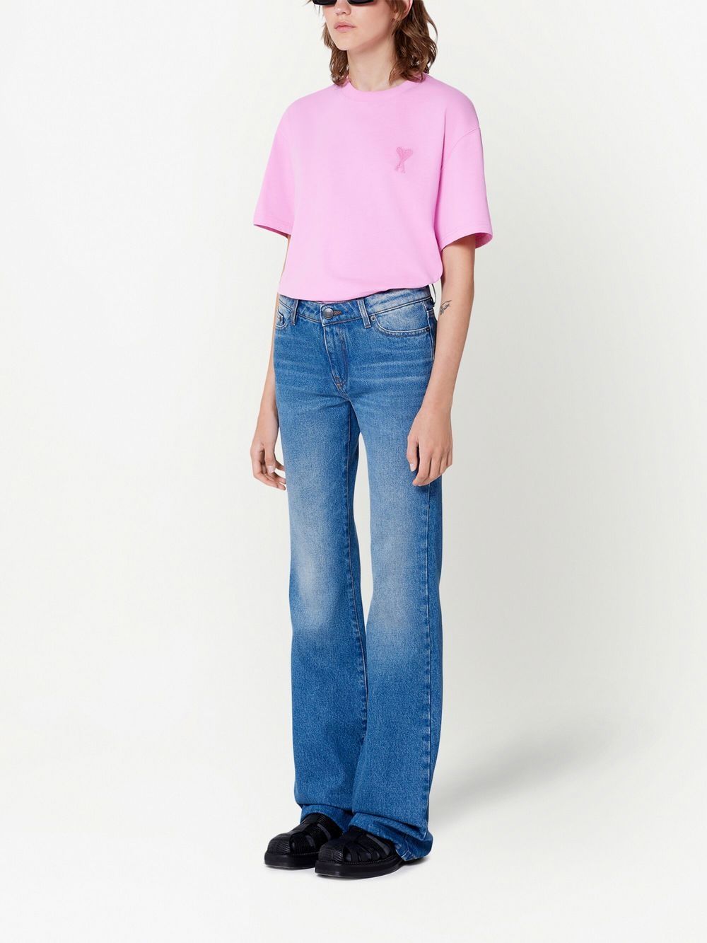 AMI Paris Small Heart Logo Sweatshirt (UTS004.726)