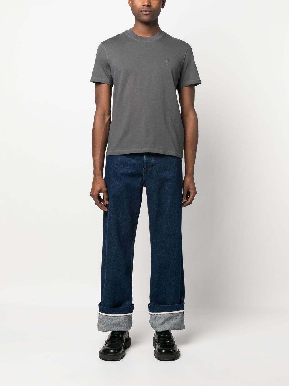 AMI Paris Small Tonal Ami de Cœur T-Shirt (UTS022.726)