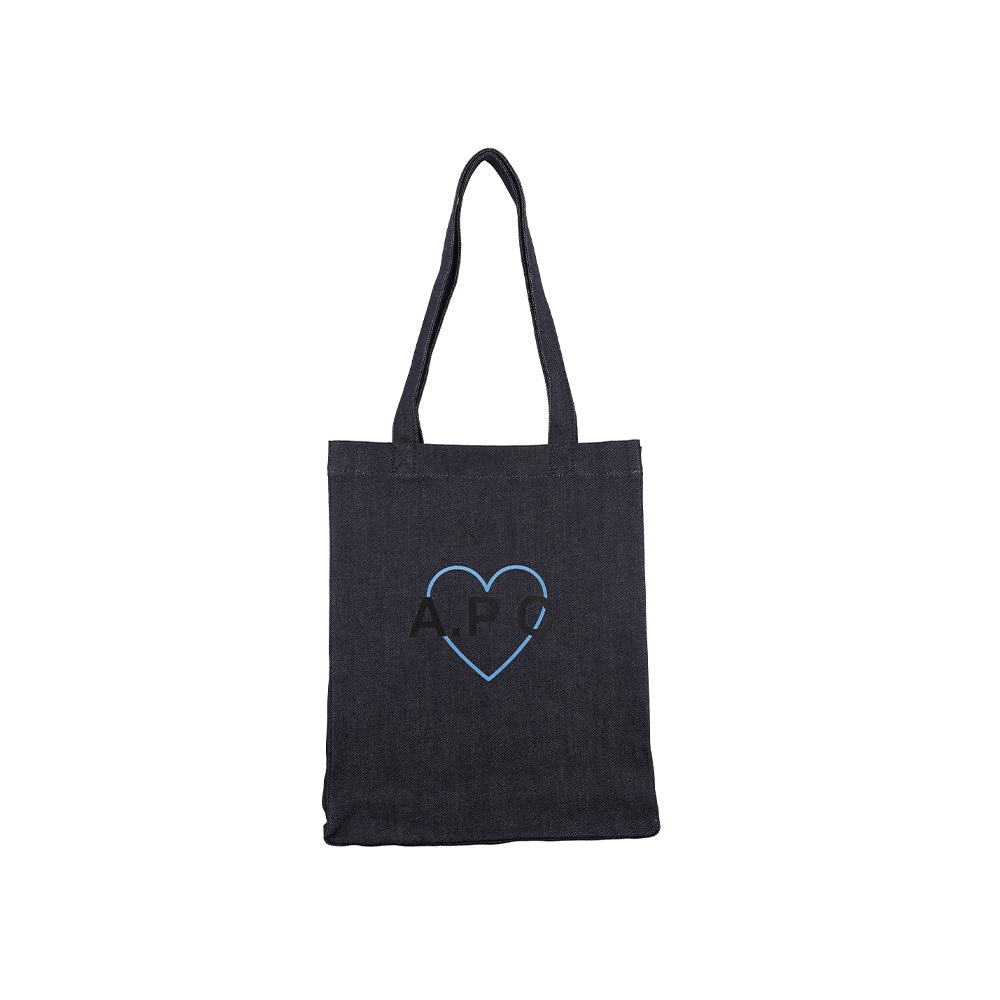 A.P.C. Heart Logo Denim Tote (COCSX-M61691)