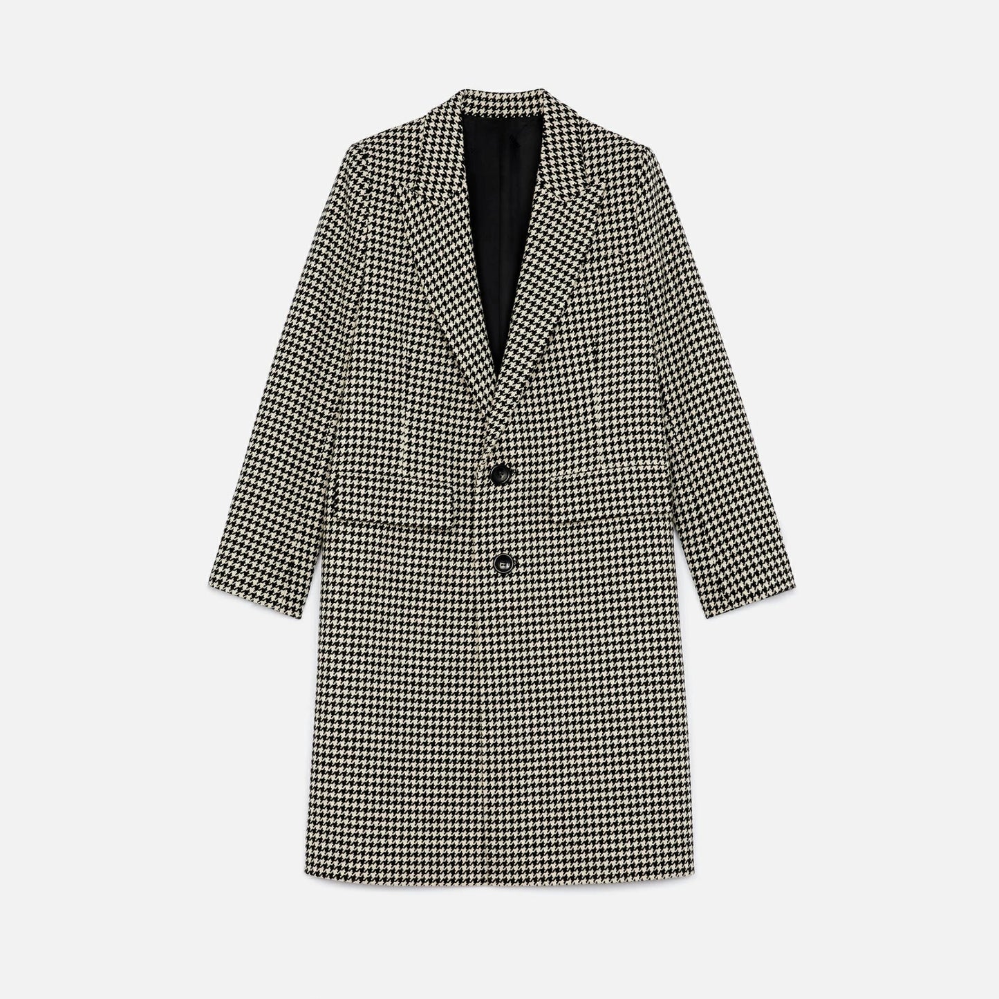 AMI Paris Checked Wool Blend Coat (A21FM004.217)