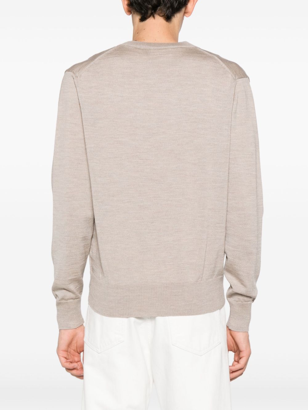 AMI Small Heart Logo Cardigan (HKC111.KN0025)