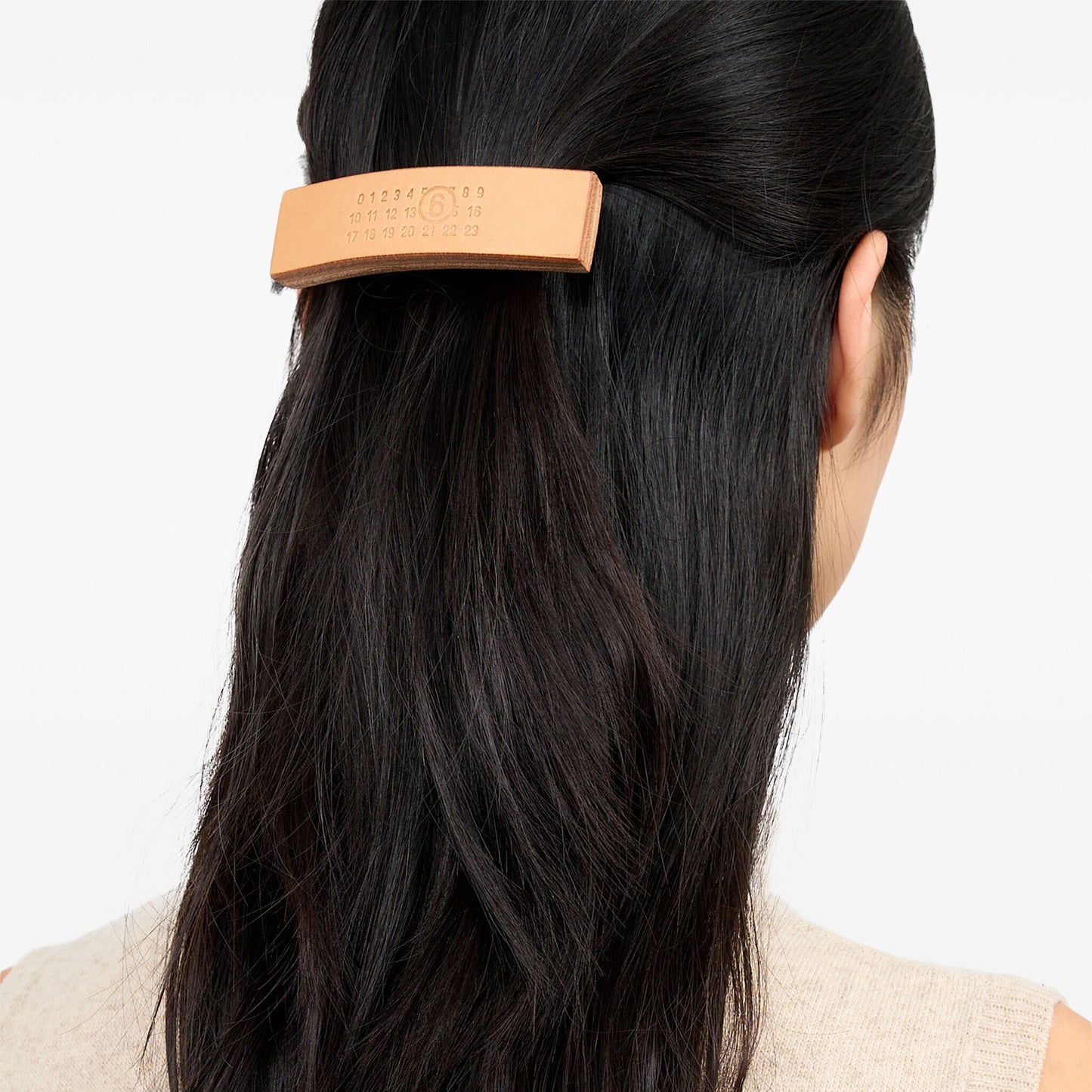 Maison Margiela 11 Leather Logo Hair Barrette (SH6UJ0002)