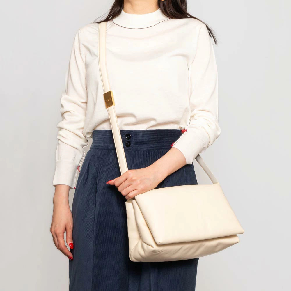 MARNI MUSEO LEATHER SHOULDER BAG (SBMP0122UO P5298)