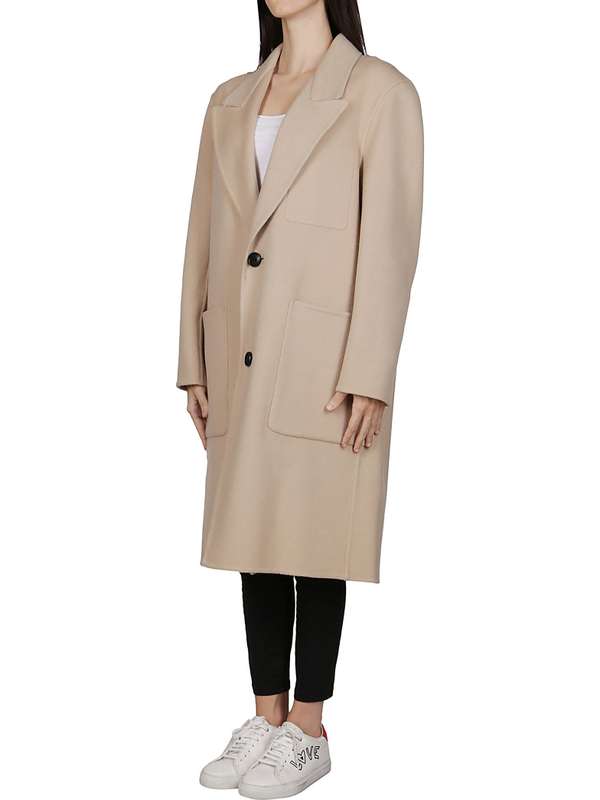 AMI Paris Wool Blend Long Coat (A21FM006.251)