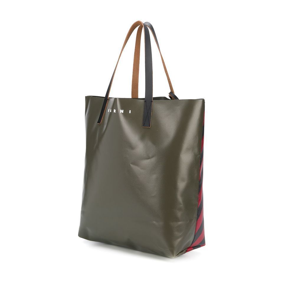 Marni PVC Vertical Shopping Tote Bag (SHMQ0000A4)
