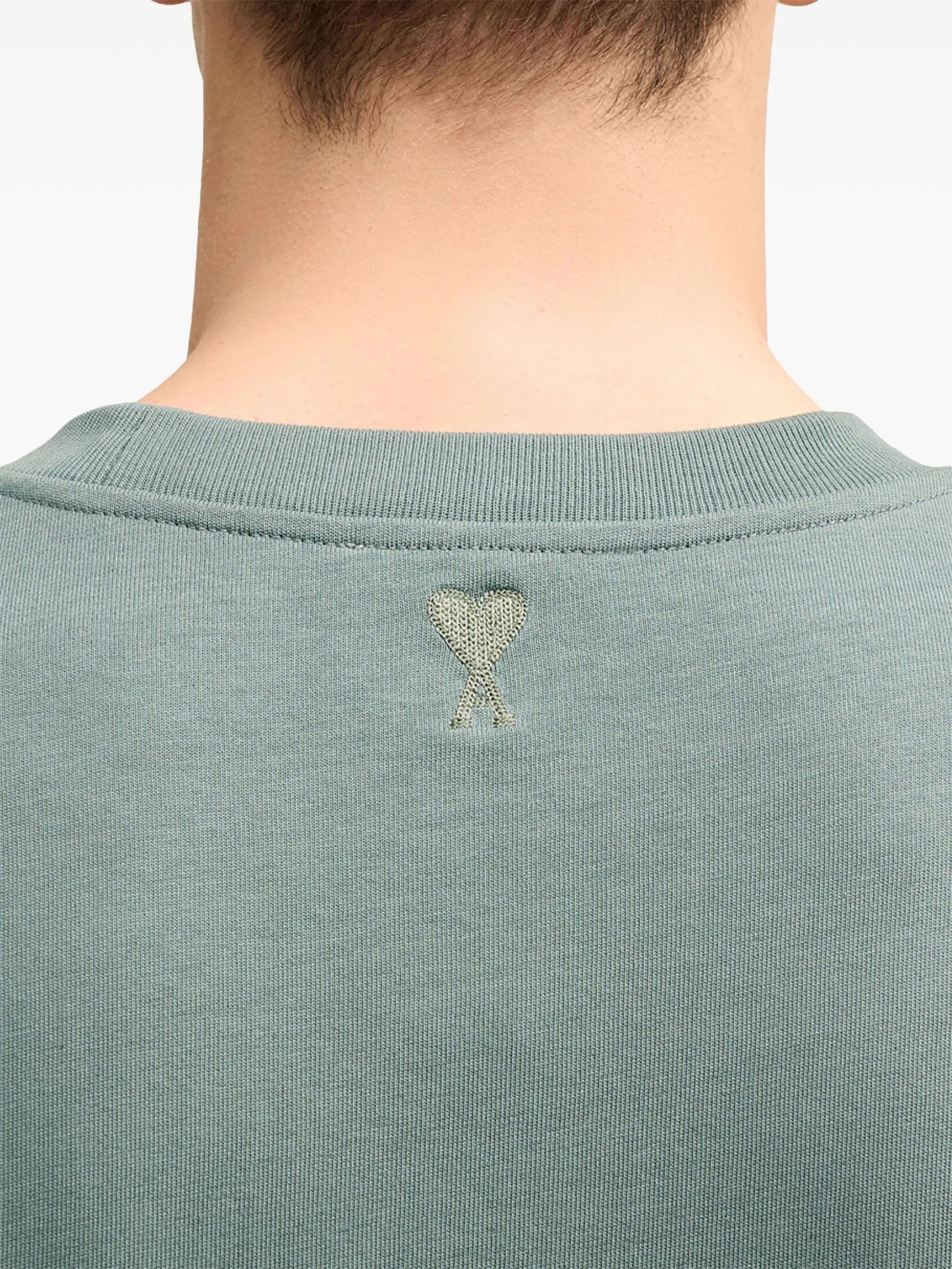 AMI Paris Tonal Ami Paris Embroidered Logo T-Shirt (UTS024.726)