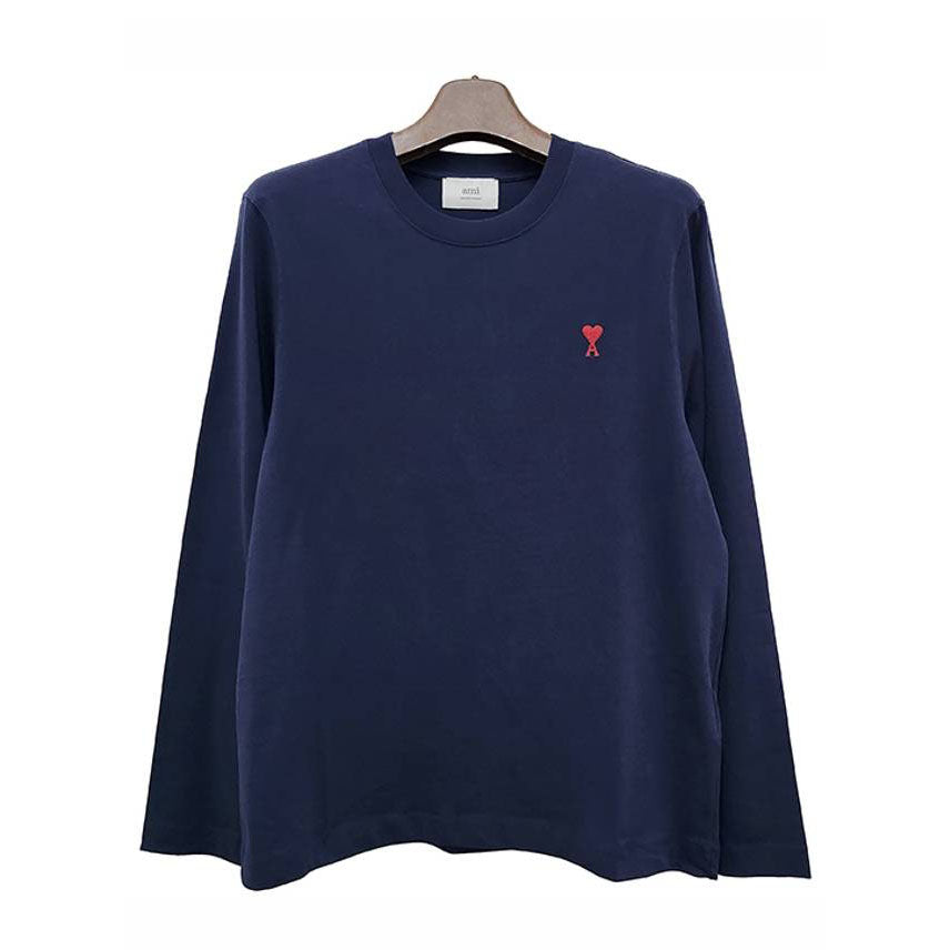 AMI Small Heart Long Sleeve T-Shirt (UTS205.726)