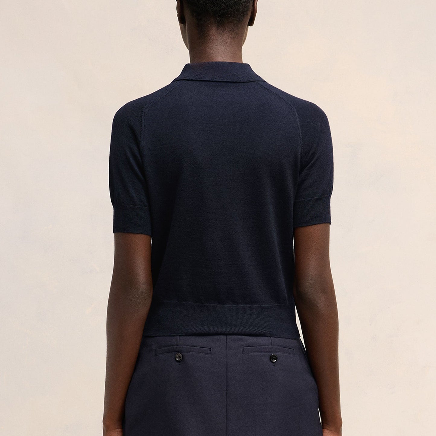AMI Paris Knit Polo Shirt (FPL041.KN0039)