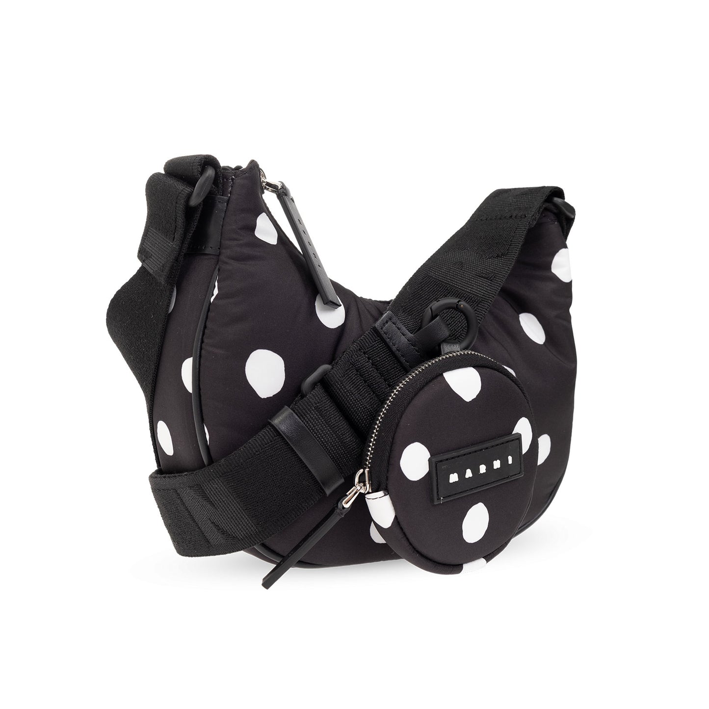 Marni Polka Dot Nylon Shoulder Bag with Coin Pouch (SBMQ0072U7)