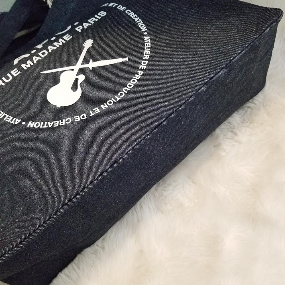 A.P.C. Guitar Logo Denim Shopping Bag (COEGS-M61440)