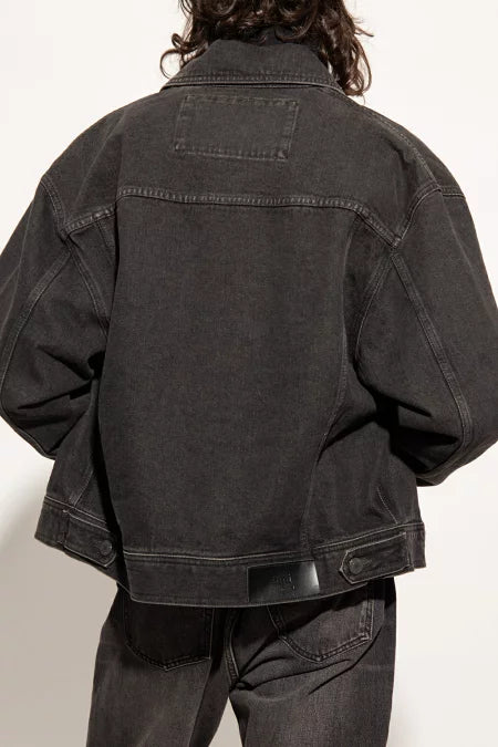 AMI Paris Men's Denim Trucker Jacket HJK204.612