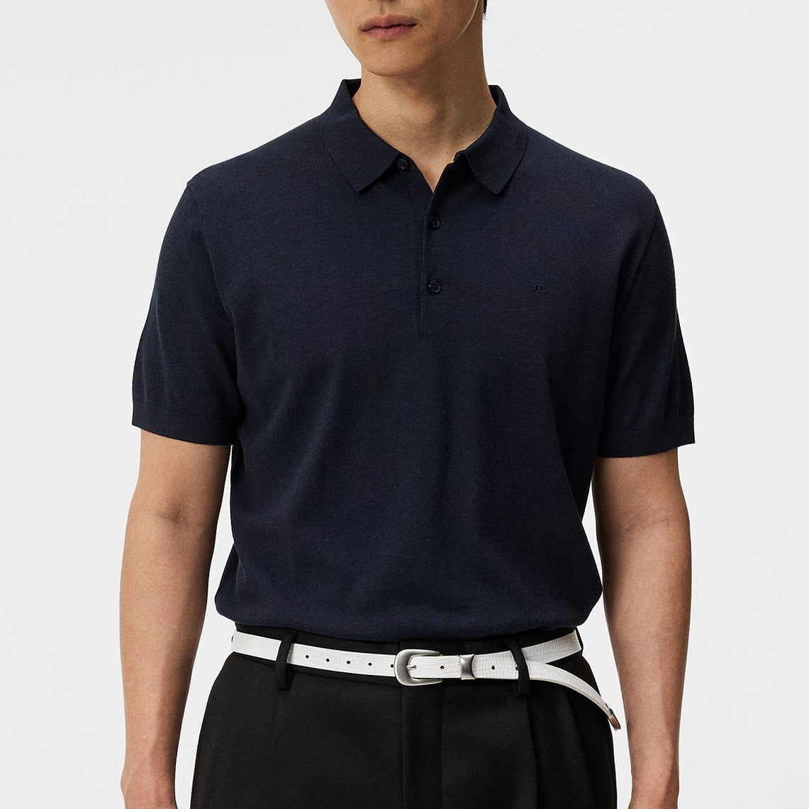 J.Lindeberg Ridge Rayon Silk Polo Shirt (FMKW10347)