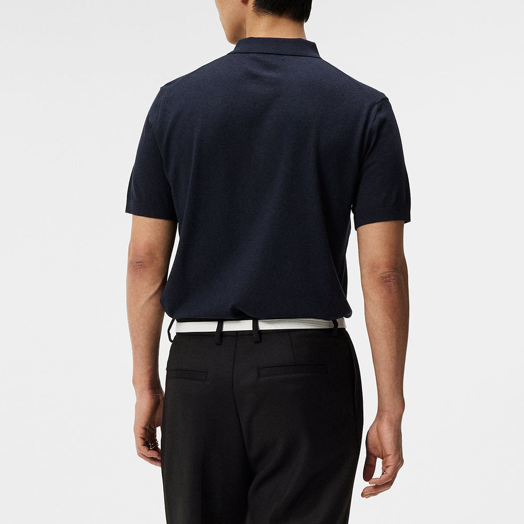 J.Lindeberg Ridge Rayon Silk Polo Shirt (FMKW10347)
