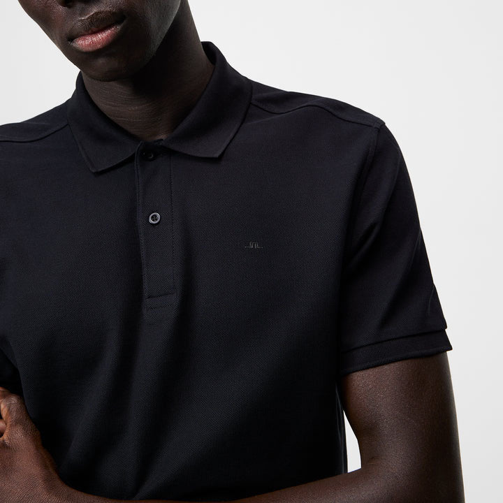 J.Lindeberg Troy Pique Polo Shirt 9999-Black (FMJT09639)