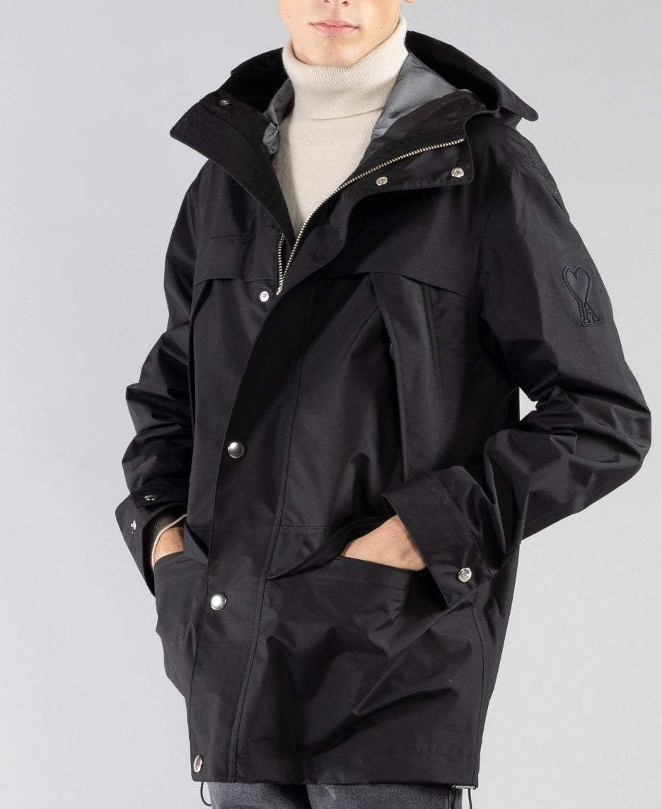 AMI Paris Hooded Technical Jacket (A21OW102.262)