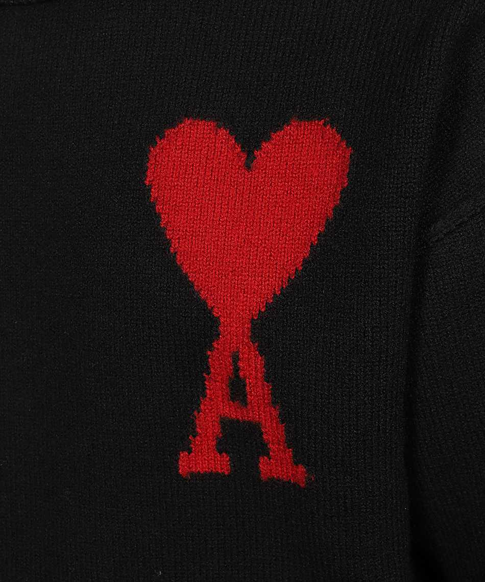 AMI Paris Big Heart Logo Wool Sweater (BFUKS006.018)