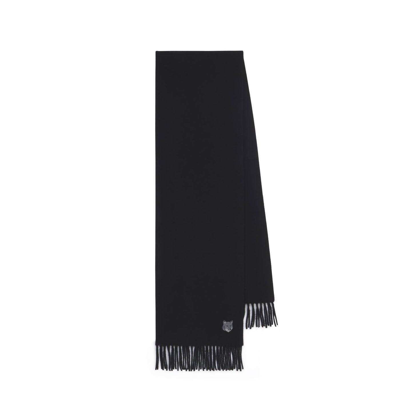 Maison Kitsuné Wool Scarf Black (MM06201BT3004)