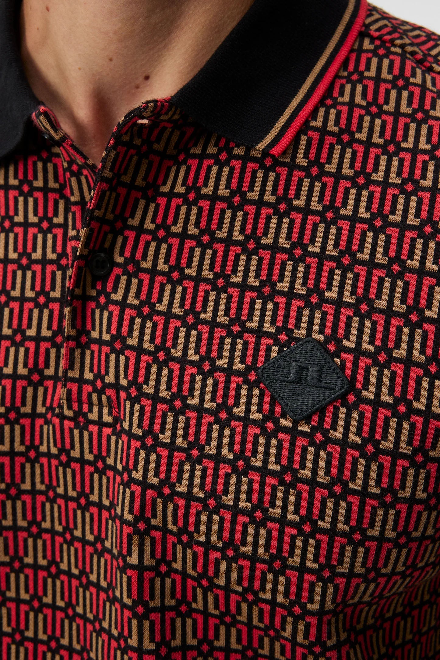 J.Lindeberg Deklan Jacquard Polo Shirt (FMJT10186)