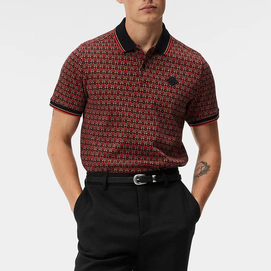 J.Lindeberg Deklan Jacquard Polo Shirt (FMJT10186)